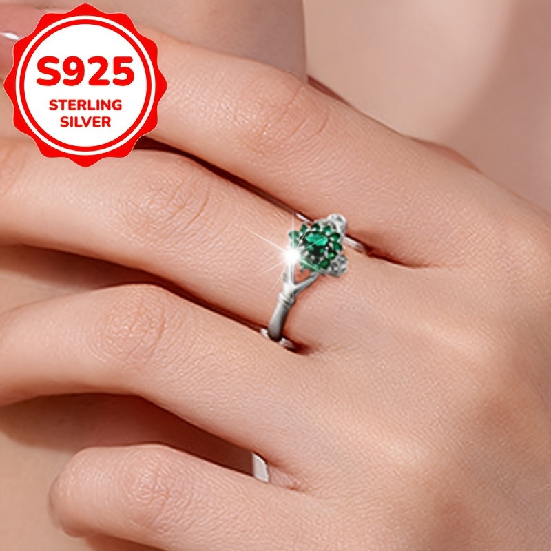 Women's Light Luxury Heart Crown Open Ring, Elegant Gift